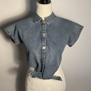 Silver Jeans Blue Denim Button-Down Shirt
